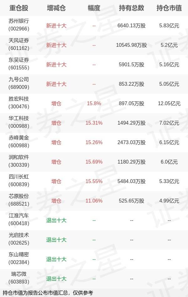 南方基金罗文杰旗下南方中证500ETF中报最新持仓，重仓胜宏科技